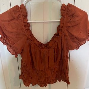 Orange Blouse
